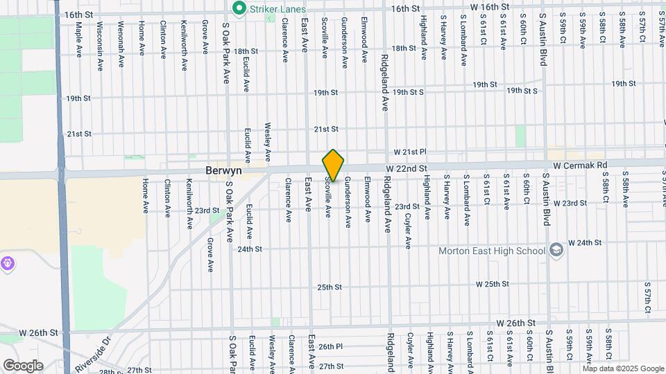 2219 Scoville Ave Map and Location Details