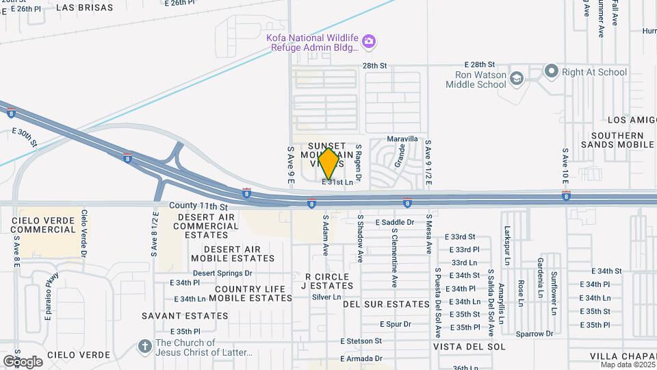 9139 E 31st Ln Map and Location Details