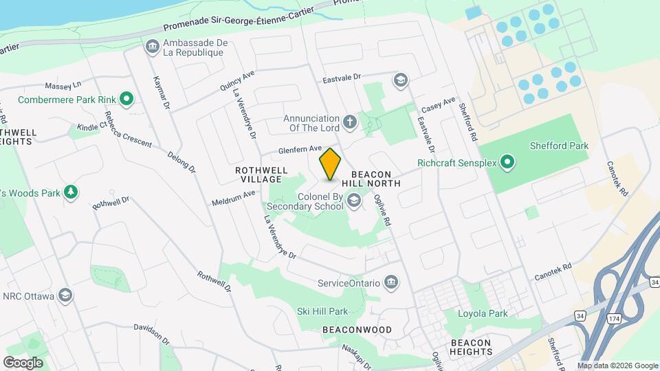 639 Glenhurst Crescent Map and Location Details