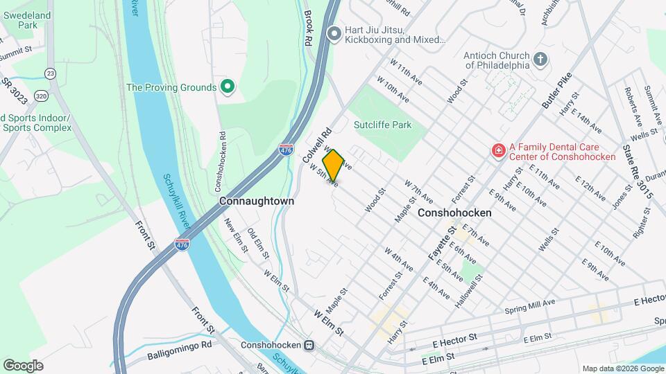 403 W 5th Ave Map and Location Details