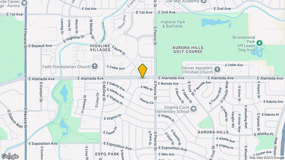 11943 E Nevada Cir Map and Location Details