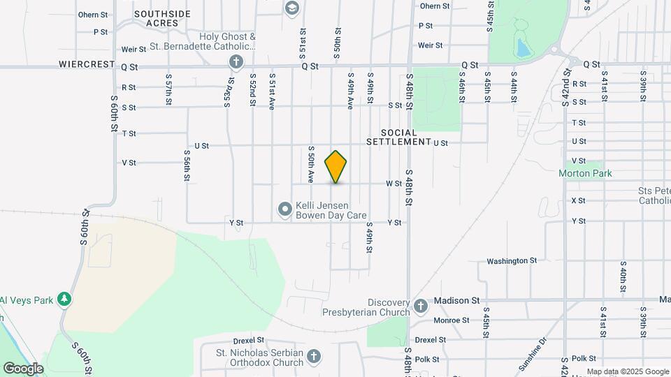 5801 S 50th St Map and Location Details