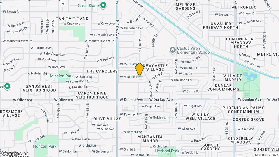 4127 W Mission Ln Mapa y Detalles de la Ubicación