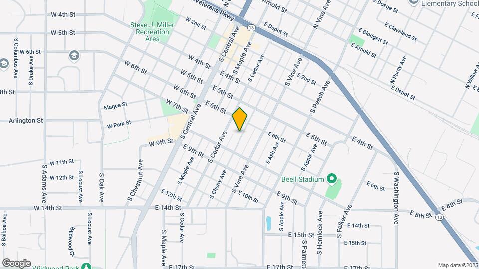 616 S Cherry Ave Mapa y Detalles de la Ubicación