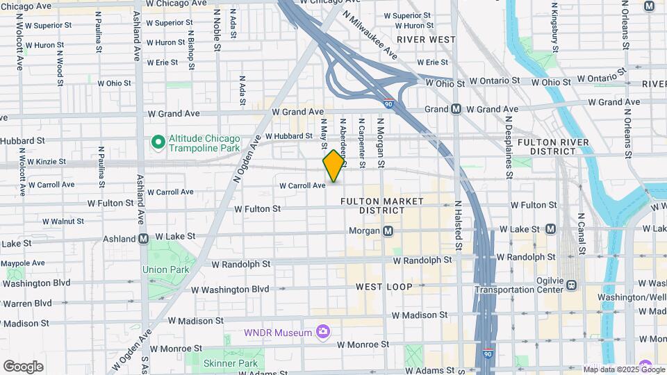 1111 W Carroll Ave Map and Location Details