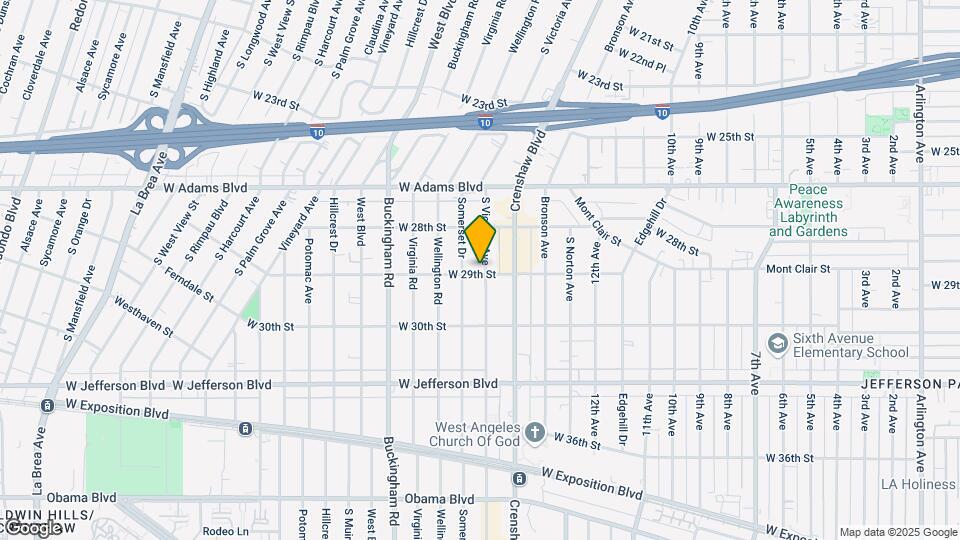 2857 S Victoria Ave Map and Location Details