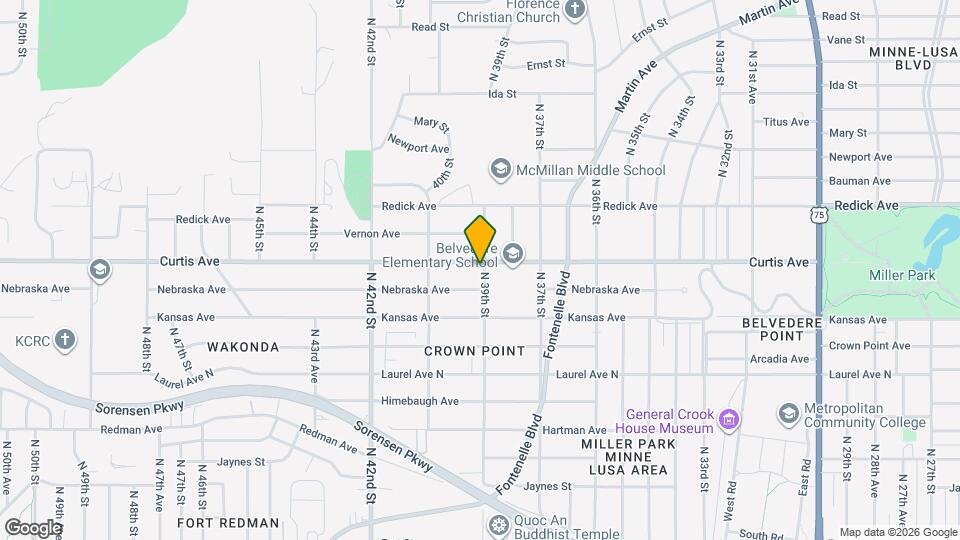 3901 Curtis Ave Map and Location Details