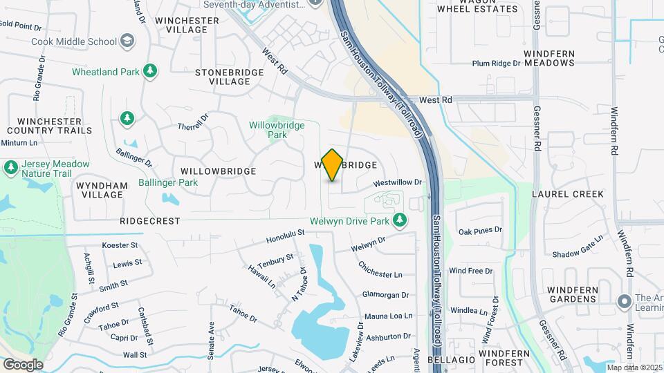 8634 Westcove Cir Map and Location Details