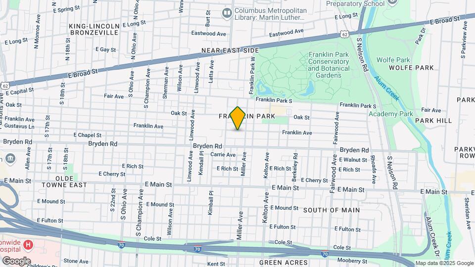 1449 Franklin Ave Map and Location Details