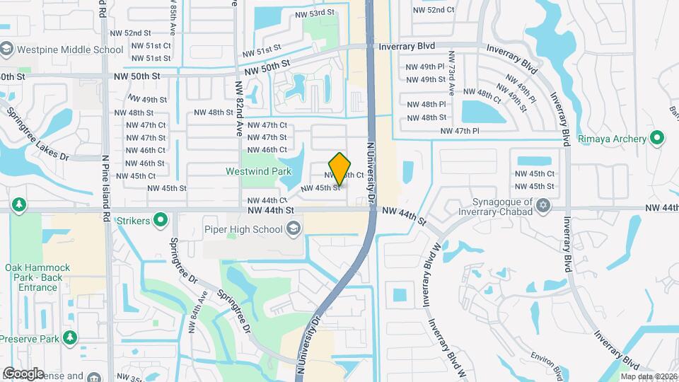 7750 NW 45th St Mapa y Detalles de la Ubicación