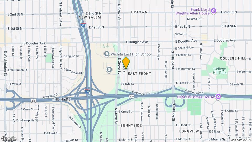 302 S Poplar St Map and Location Details