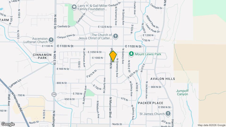 950 N Monroe Blvd Map and Location Details