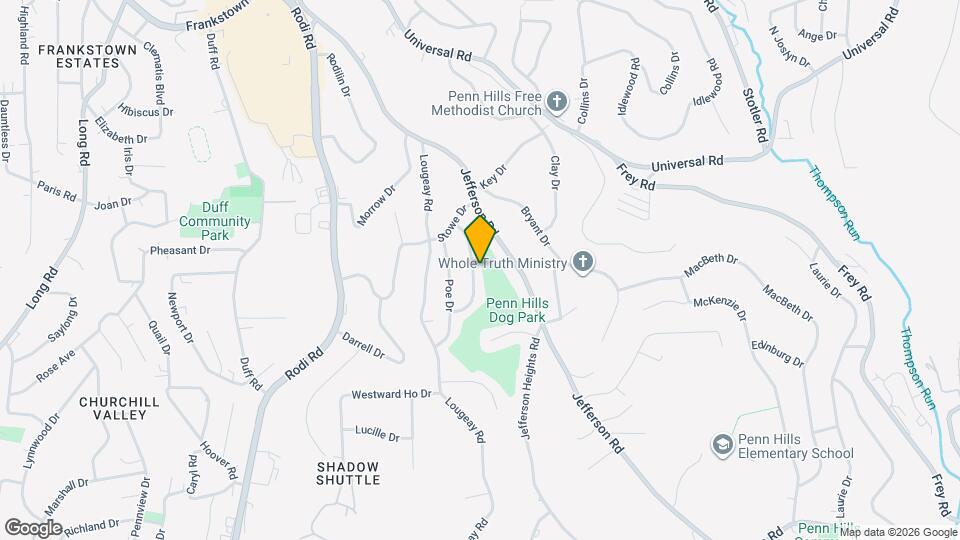 349 Whittier Dr Map and Location Details