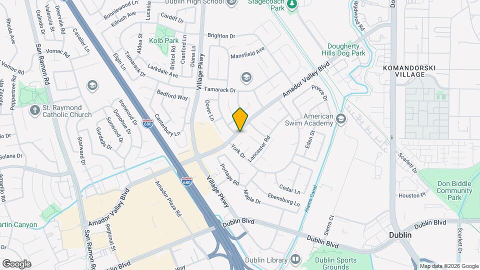 7136 Amador Valley Blvd Map and Location Details