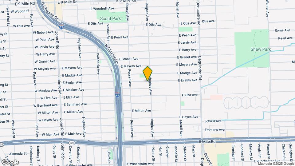 1326 E Evelyn Ave Map and Location Details