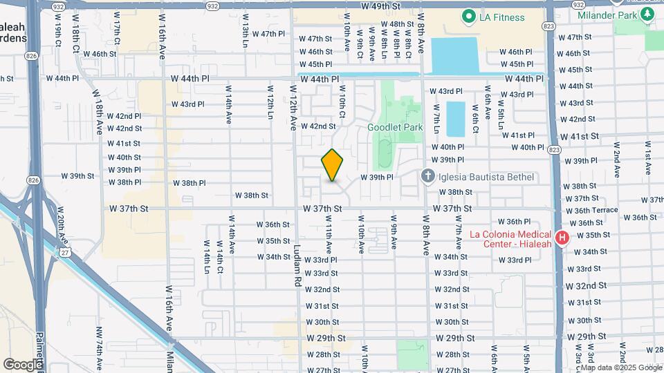 3860 W 10th Ct Map and Location Details