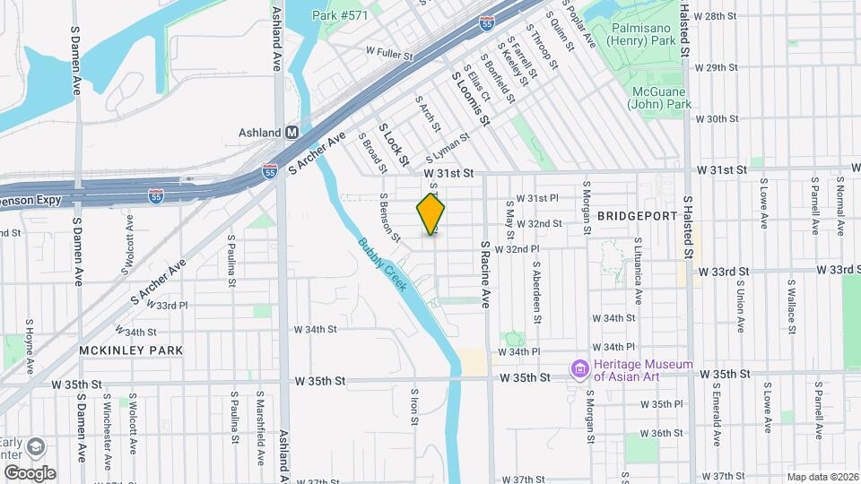 3214 S Throop St Mapa y Detalles de la Ubicación