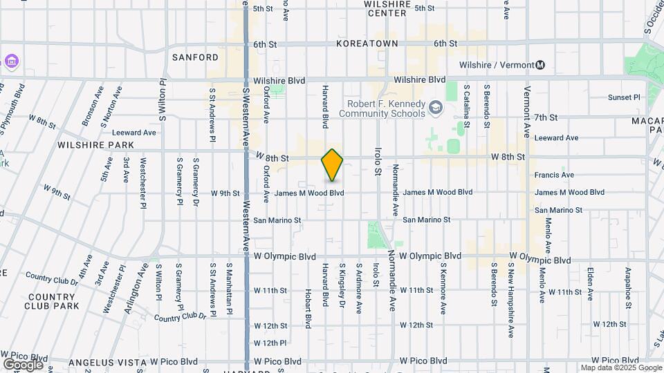 860 S Harvard Blvd Map and Location Details