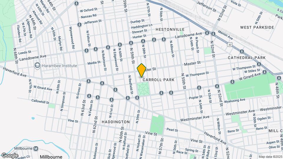 1313 N Hobart St Map and Location Details