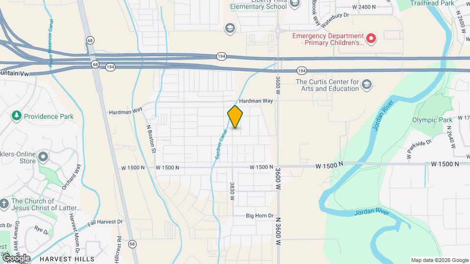 1720 N 3830 W Map and Location Details