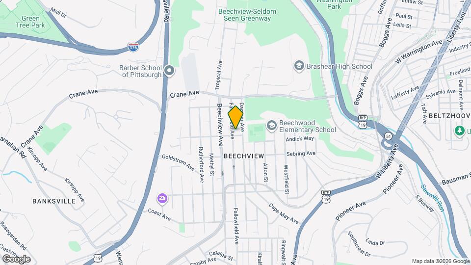 1363 Fallowfield Ave Map and Location Details