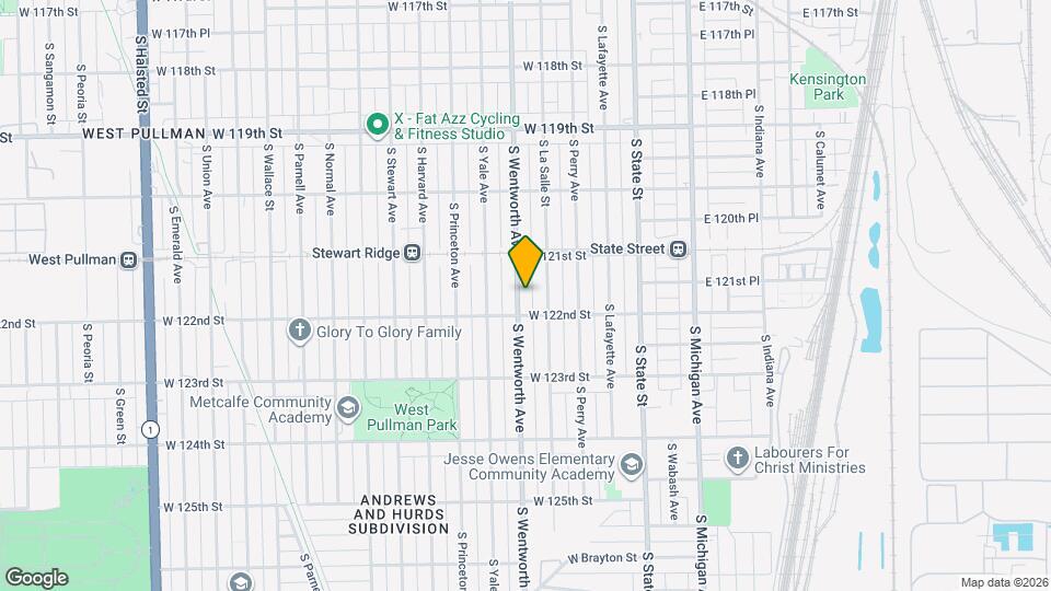 12141 S Wentworth Ave Map and Location Details