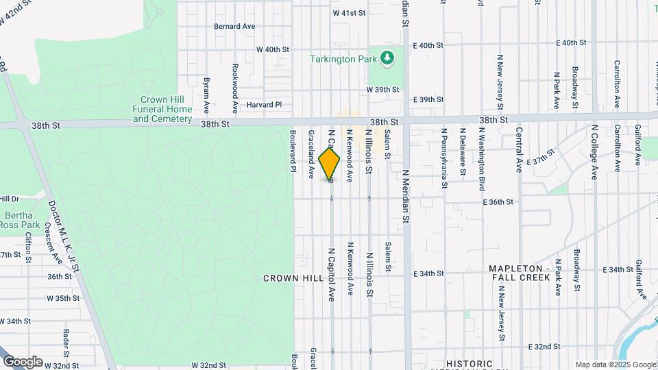 3624 N Capitol Ave Map and Location Details