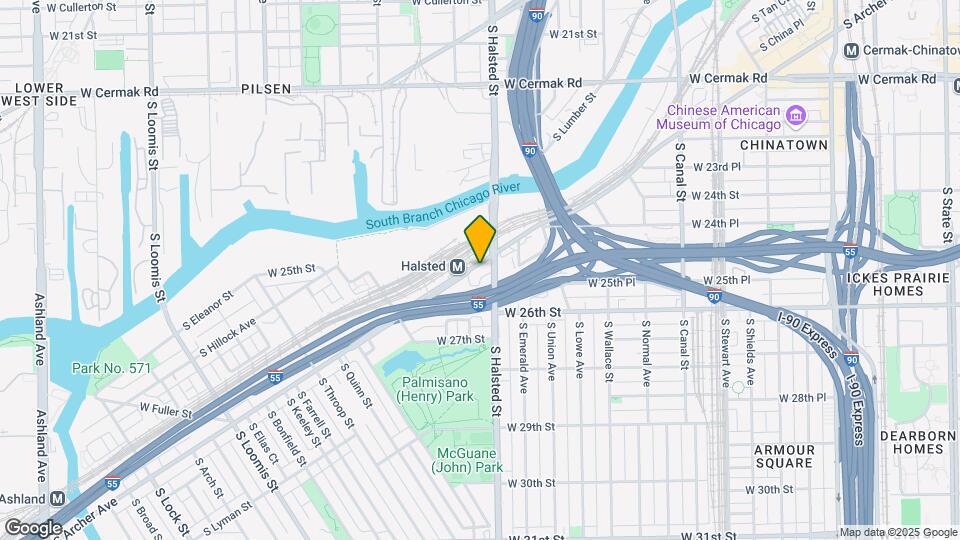 2515-2521 S Archer Ave Mapa y Detalles de la Ubicación