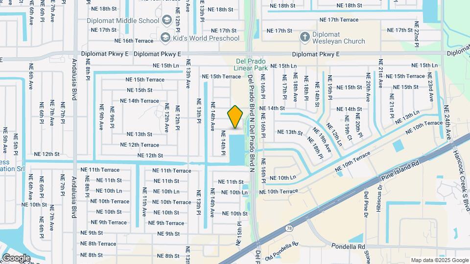 1504 NE 13th St Map and Location Details