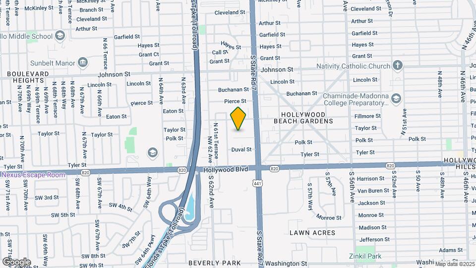 6031 Polk St Map and Location Details