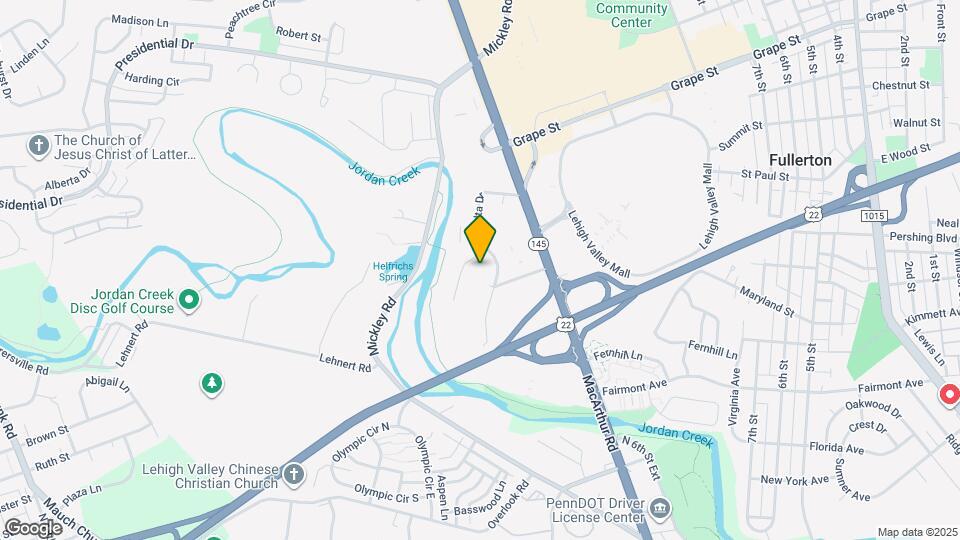 1575 Creekside Rd Map and Location Details