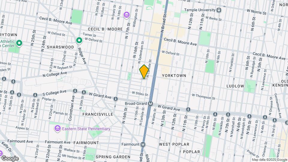 1320 N Carlisle St, Unit C3 Map and Location Details