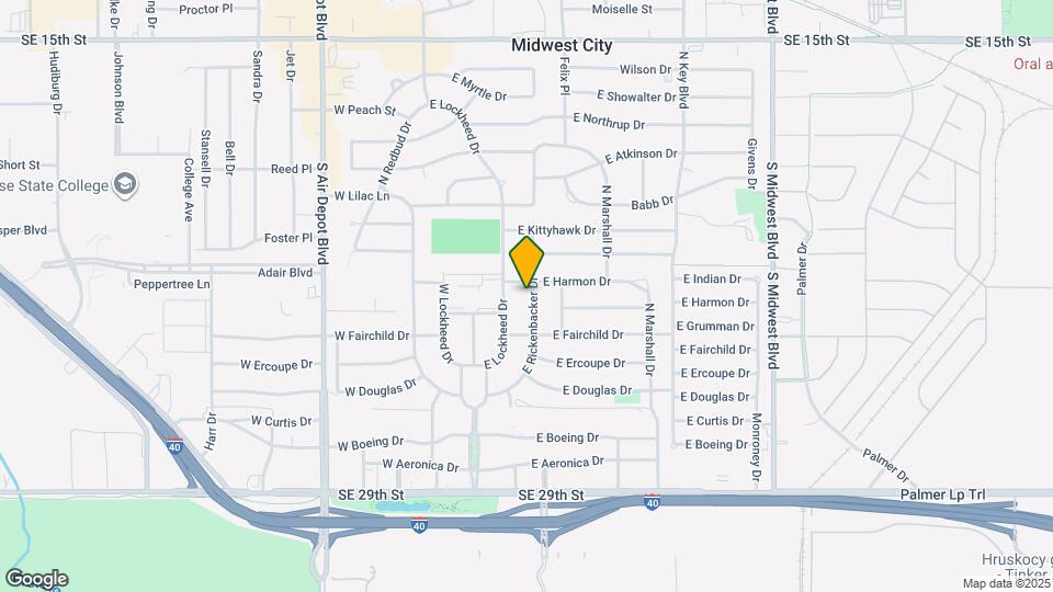 517 E Rickenbacker Dr Map and Location Details