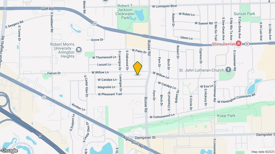 1712 W Catalpa Ln Map and Location Details