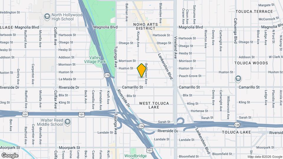 11217 La Maida St Map and Location Details