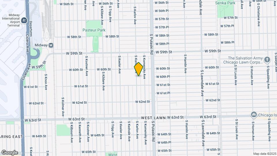 6035 S Karlov Ave Map and Location Details