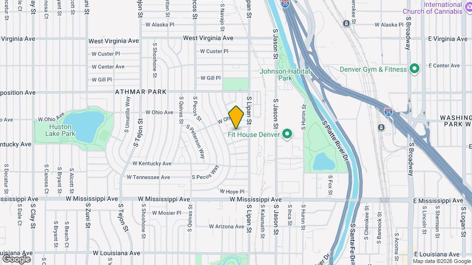 1398 W Alys Pl Map and Location Details