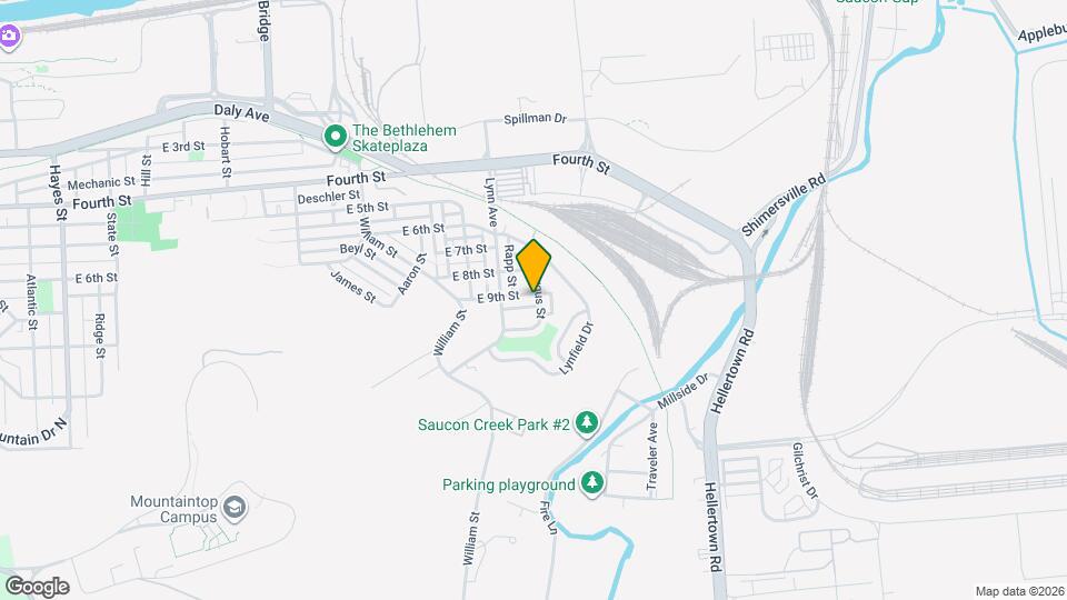 1630 E 9th St Map and Location Details