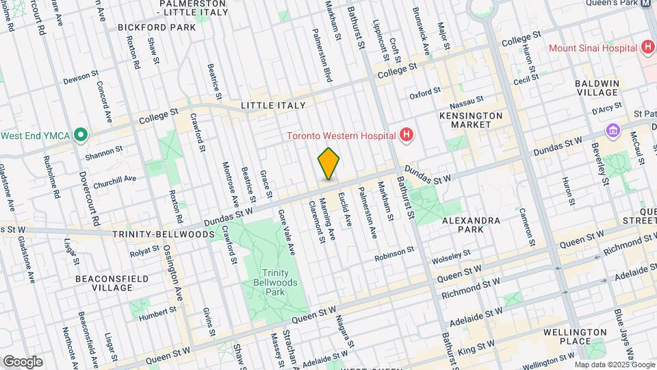852 Dundas St W Map and Location Details