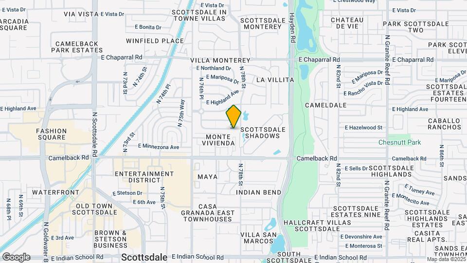 7749 E Meadowbrook Ave Map and Location Details