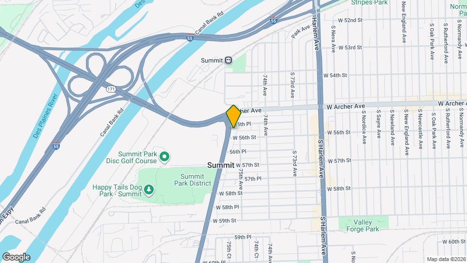 5539-47 W Archer Ave Map and Location Details