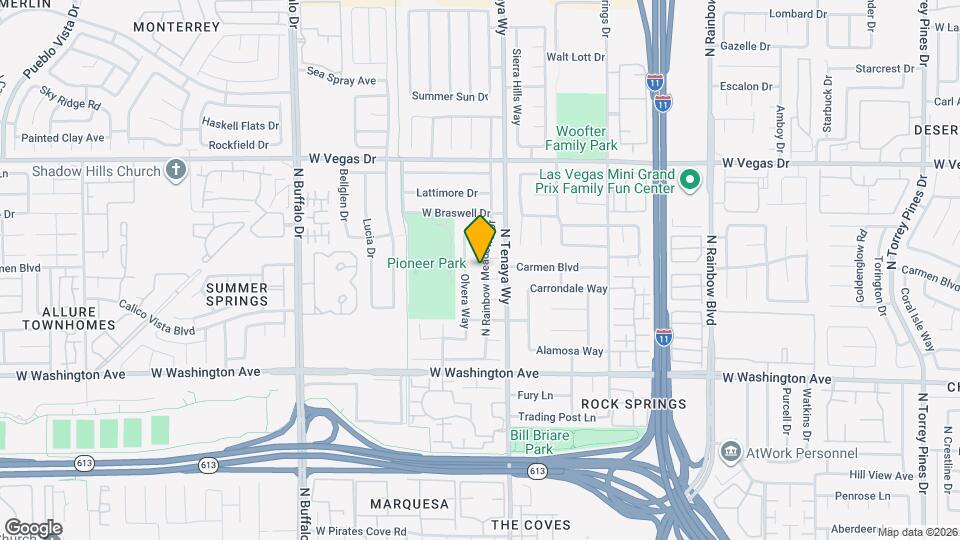 1213 N Rainbow Meadows Dr Map and Location Details