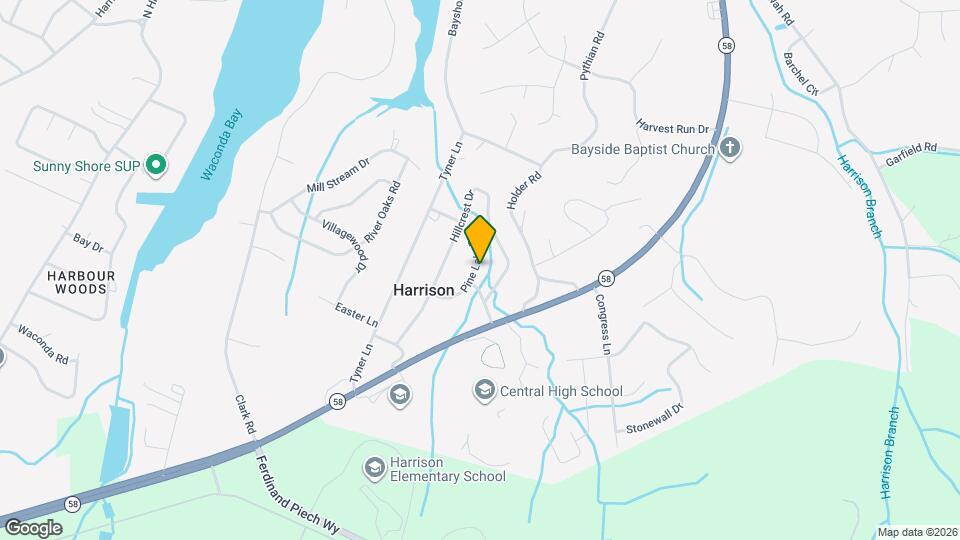 5824 Pine Lake Dr Map and Location Details