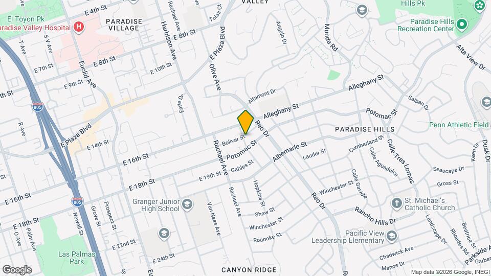 2141 Flintridge Dr Map and Location Details