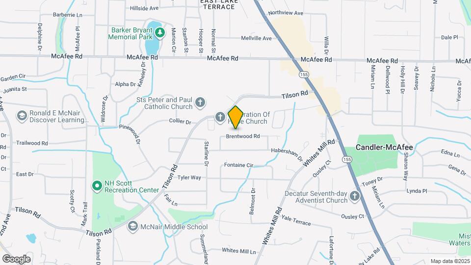 2490 Brentwood Rd Map and Location Details