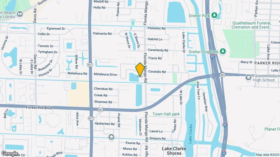 1447 Lake Mango Way Map and Location Details