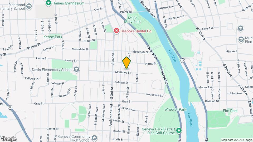 104 McKinley St, Unit McKinley 1st floor apt Map and Location Details