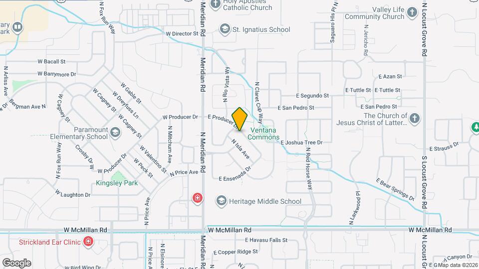 283 E Producer Dr Map and Location Details