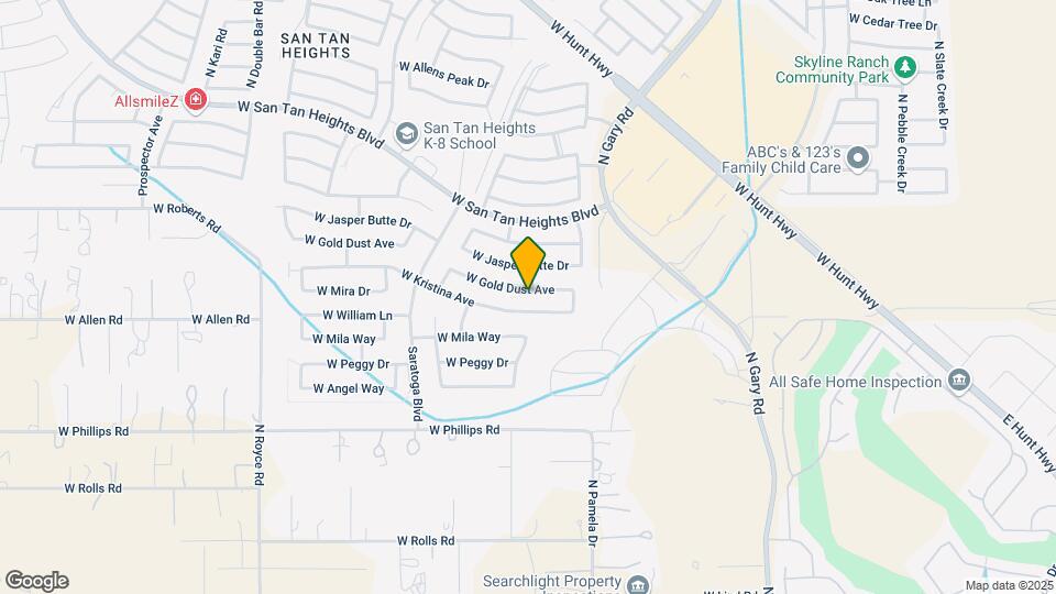 2161 W Gold Dust Ave Mapa y Detalles de la Ubicación