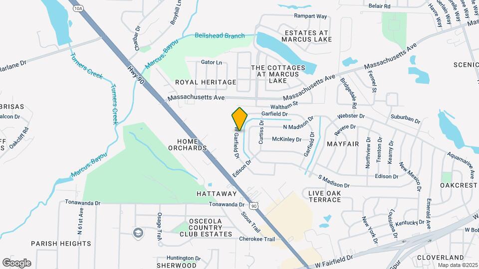 121 W Garfield Dr Map and Location Details